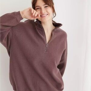 Aerie Cozy Half-Zip Sweater